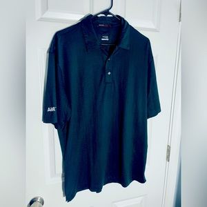 Nike Tiger Woods Collection Polo Shirt Black Weave Pattern Men’s Sz Medium #1